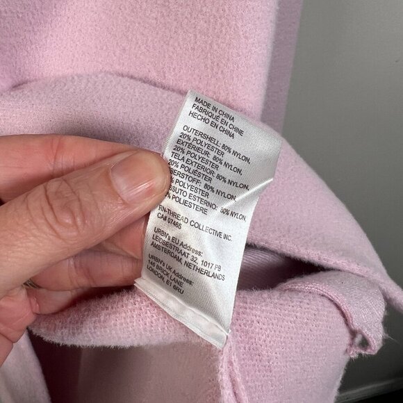 Anthropologie NVLT Knit Relaxed Blazer Jacket Size Small Pink Work Office Soft - Picture 12 of 12